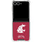 Washington State University Cougars Logo Galaxy Z Flip7 Clear Case