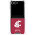 Washington State University Cougars Logo Galaxy Z Flip7 Clear Case