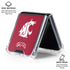 Washington State University Cougars Logo Galaxy Z Flip7 Clear Case