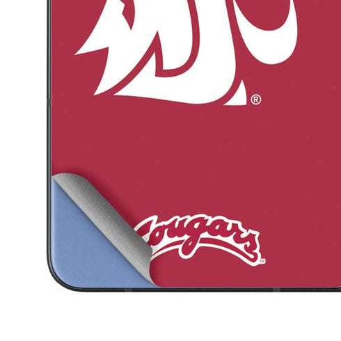 Washington State University Cougars Logo Galaxy Z Fold5 5G Skin