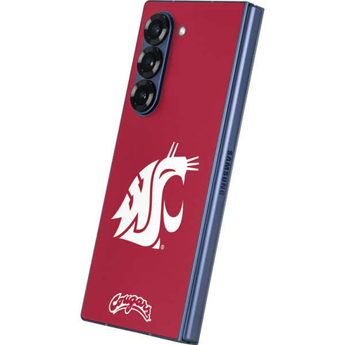 Washington State University Cougars Logo Galaxy Z Fold6 Skin