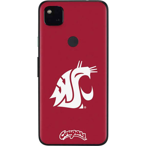 Washington State University Cougars Logo Google Pixel 4a Skin