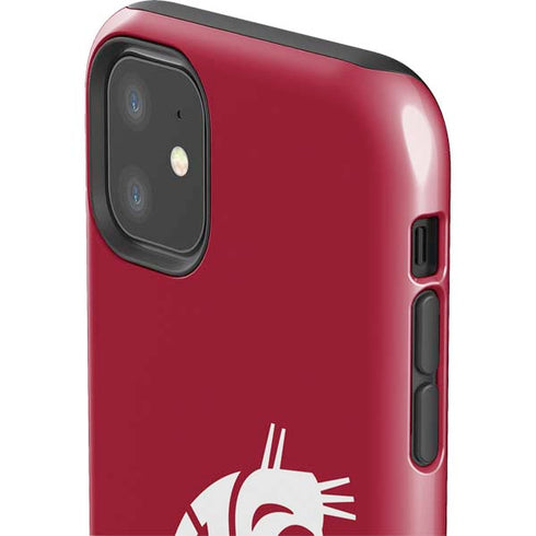 Washington State University Cougars Logo iPhone 11 Impact Case