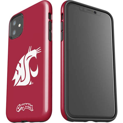 Washington State University Cougars Logo iPhone 11 Impact Case