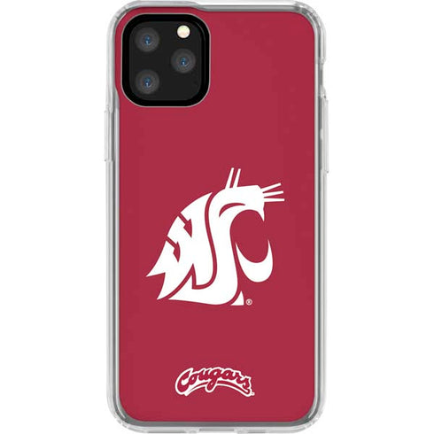 Washington State University Cougars Logo iPhone 11 Pro Clear Case