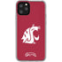 Washington State University Cougars Logo iPhone 11 Pro Clear Case
