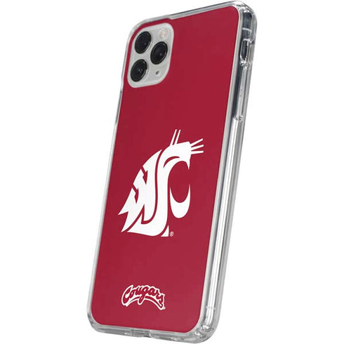 Washington State University Cougars Logo iPhone 11 Pro Clear Case