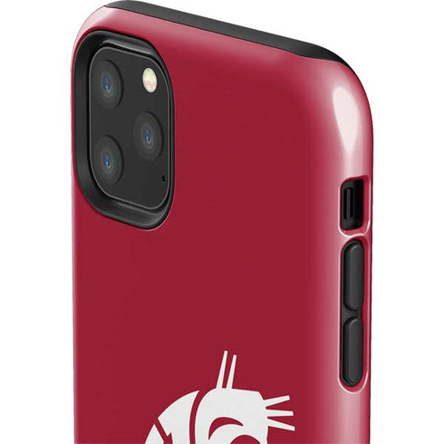 Washington State University Cougars Logo iPhone 11 Pro Max Impact Case
