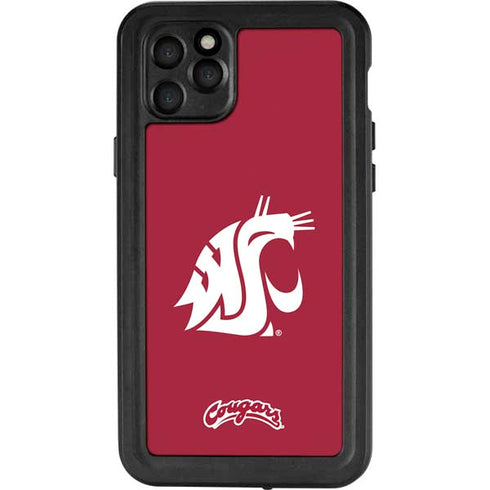 Washington State University Cougars Logo iPhone 11 Pro Max Waterproof Case