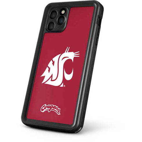 Washington State University Cougars Logo iPhone 11 Pro Max Waterproof Case