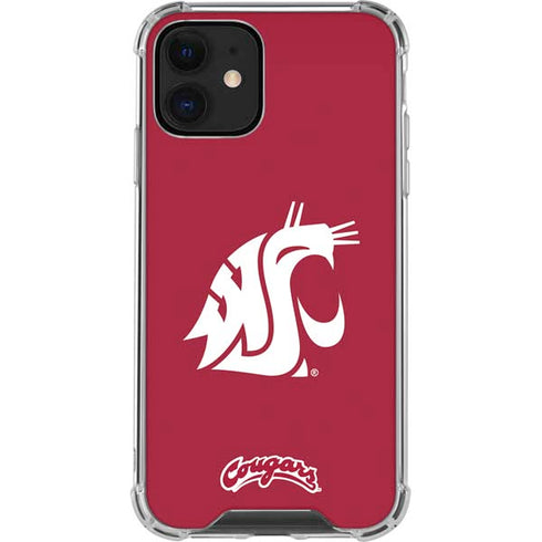 Washington State University Cougars Logo iPhone 12 Mini Clear Case