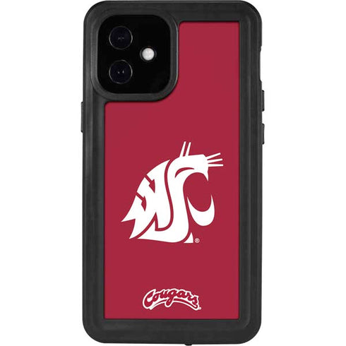 Washington State University Cougars Logo iPhone 12 Mini Waterproof Case