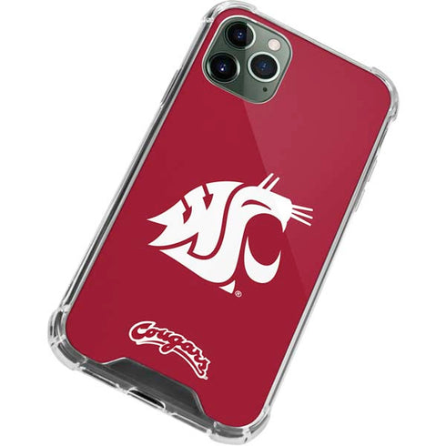 Washington State University Cougars Logo iPhone 12 Pro Max Clear Case