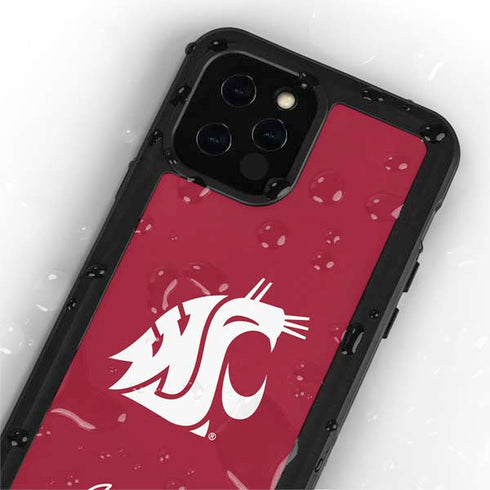 Washington State University Cougars Logo iPhone 12 Pro Max Waterproof Case