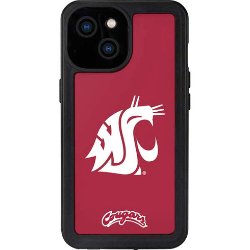 Washington State University Cougars Logo iPhone 13 Mini Waterproof Case