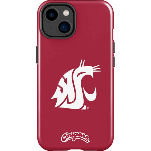 Washington State University Cougars Logo iPhone 15 Plus Impact Case