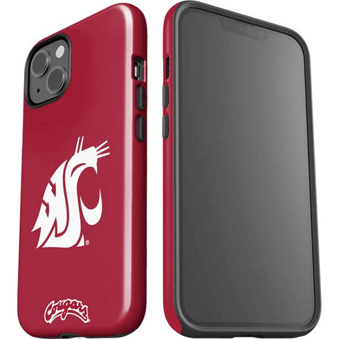 Washington State University Cougars Logo iPhone 15 Plus Impact Case