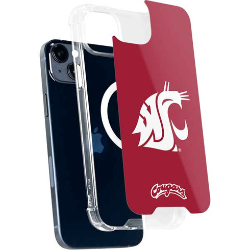 Washington State University Cougars Logo iPhone 15 Plus MagSafe Case