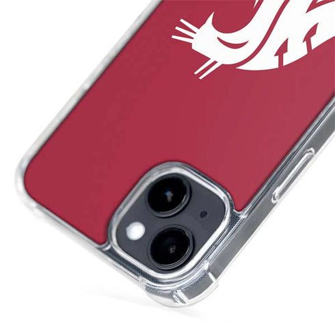 Washington State University Cougars Logo iPhone 15 Plus MagSafe Case