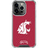 Washington State University Cougars Logo iPhone 14 Pro Clear Case