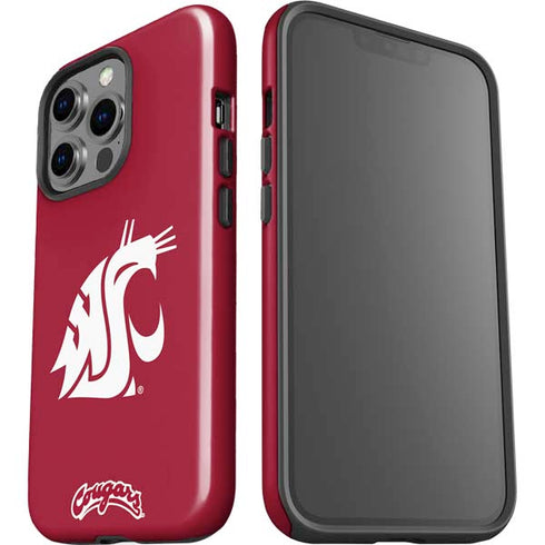 Washington State University Cougars Logo iPhone 14 Pro Impact Case