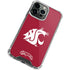 Washington State University Cougars Logo iPhone 14 Pro Max Clear Case
