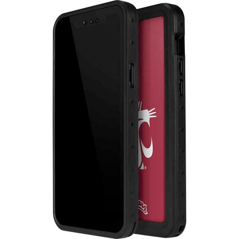 Washington State University Cougars Logo iPhone 14 Pro Waterproof Case
