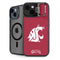 Washington State University Cougars Logo iPhone 15 Plus Kickstand Case