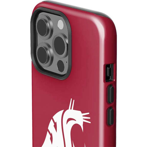 Washington State University Cougars Logo iPhone 15 Pro Impact Case