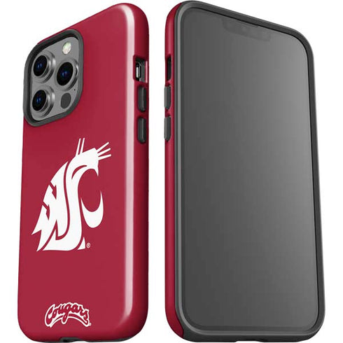 Washington State University Cougars Logo iPhone 15 Pro Impact Case