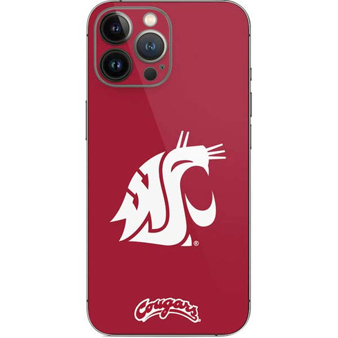Washington State University Cougars Logo iPhone 15 Pro Max Skin