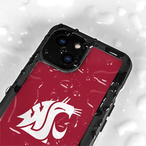Washington State University Cougars Logo iPhone 15 Waterproof Case