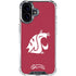 Washington State University Cougars Logo iPhone 16 Clear Case