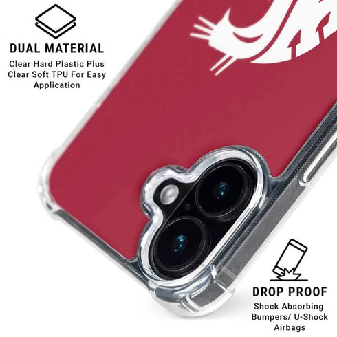 Washington State University Cougars Logo iPhone 16 MagSafe Case
