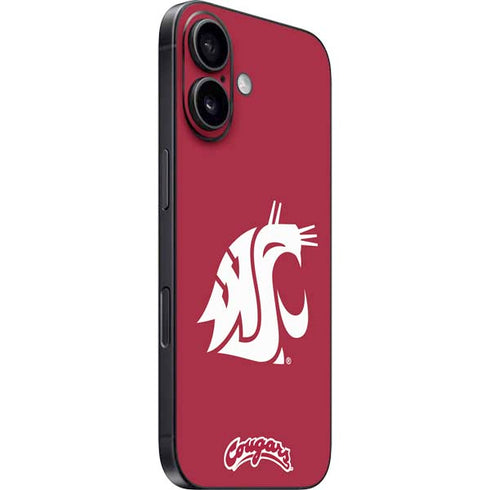Washington State University Cougars Logo iPhone 16 Plus Skin
