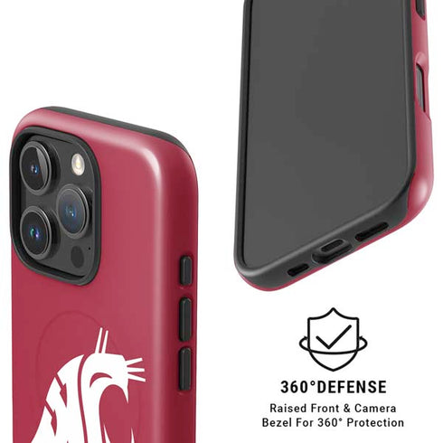 Washington State University Cougars Logo iPhone 16 Pro Magsafe Impact Case