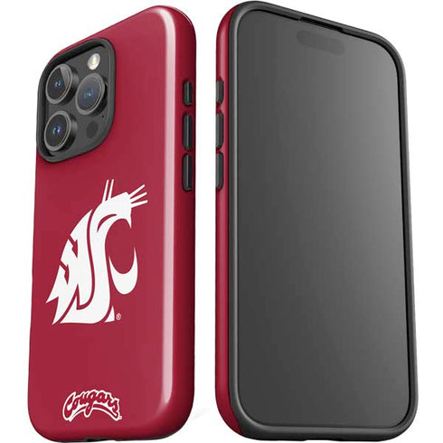 Washington State University Cougars Logo iPhone 16 Pro Max Impact Case