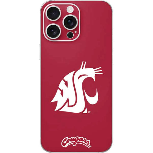 Washington State University Cougars Logo iPhone 16 Pro Max Skin