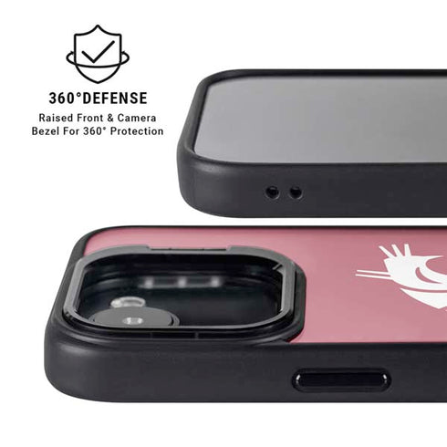 Washington State University Cougars Logo iPhone 16e Kickstand Case