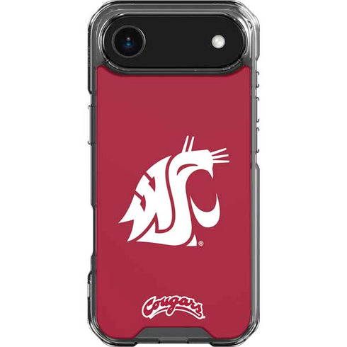 Washington State University Cougars Logo iPhone 17 Air Clear Case