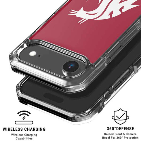Washington State University Cougars Logo iPhone 17 Air Clear Case