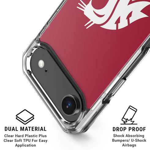 Washington State University Cougars Logo iPhone 17 Air Clear Case