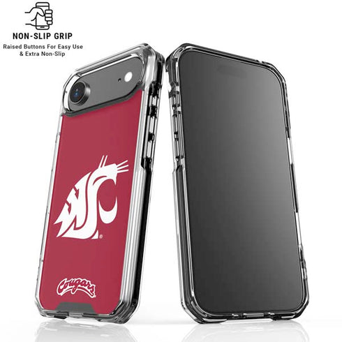 Washington State University Cougars Logo iPhone 17 Air Clear Case