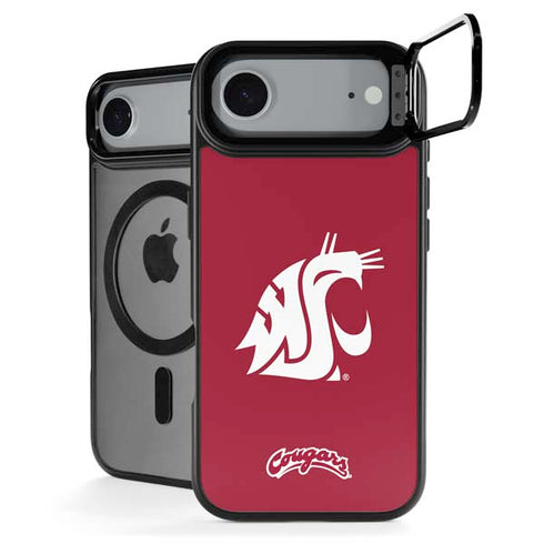 Washington State University Cougars Logo iPhone 17 Air Kickstand Case