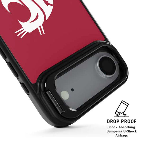 Washington State University Cougars Logo iPhone 17 Air Kickstand Case