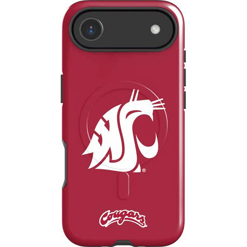 Washington State University Cougars Logo iPhone 17 Air Magsafe Impact Case