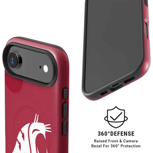 Washington State University Cougars Logo iPhone 17 Air Magsafe Impact Case