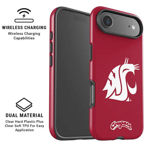 Washington State University Cougars Logo iPhone 17 Air Magsafe Impact Case