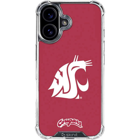 Washington State University Cougars Logo iPhone 17 Clear Case