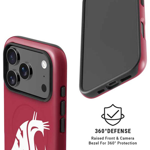 Washington State University Cougars Logo iPhone 17 Pro Magsafe Impact Case